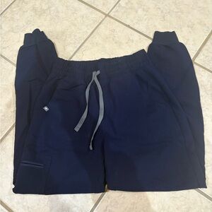 Figs Blue Track Pants Joggers High Waisted XS Regular Length